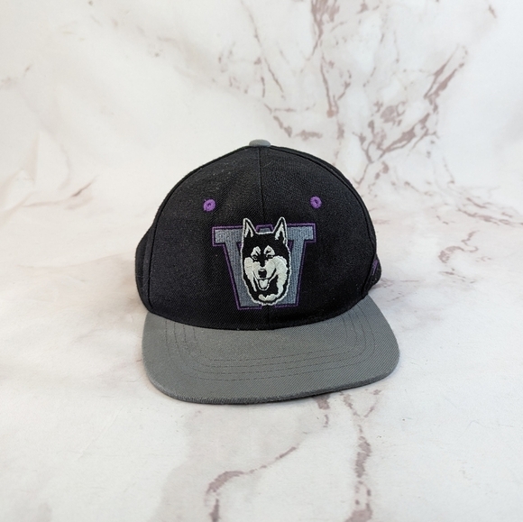 Washington Huskies Hat UW Black Gray Snapback University Dub Zephyr Rare - Picture 2 of 9